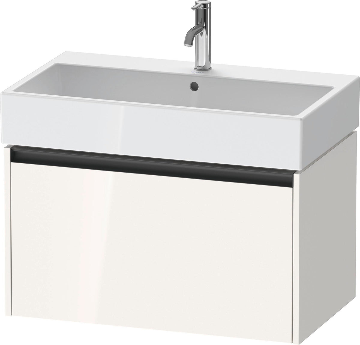 Duravit Waschtischunterbau Ketho.2 wandhängend 460x784x440mm Betongrau Matt 1 Auszug