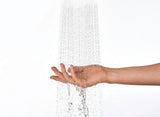 DURAVIT Handbrause 1-Jet D110 Rain Chrom Weiß – 110 mm Duschkopf mit Antikalksystem