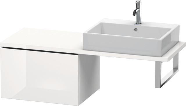 Duravit L-Cube Unterschrank 620 mm taupe supermatt mit 1 Auszug und Dämpfung