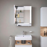 Duravit Waschtisch Qatego 600 mm mit Hahnlochbank und Überlauf in Weiß – HygieneGlaze