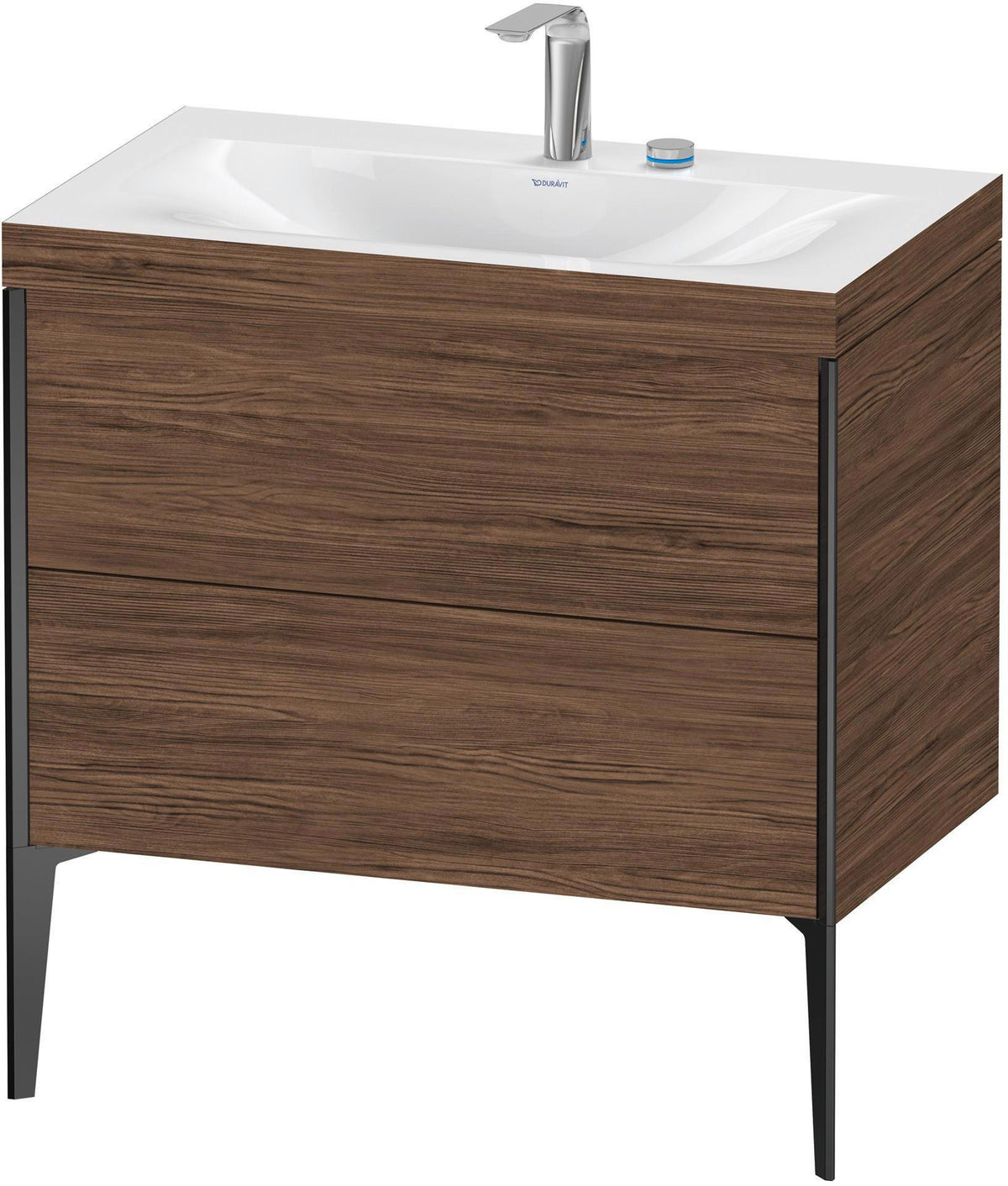 DURAVIT XViu c-bonded Waschtischset 800 mm mit 2 Auszügen, bodenstehend, Soft-Close