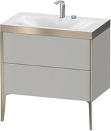 DURAVIT XViu c-bonded Waschtischset bodenstehend 800 mm mit 2 Auszügen und Push-Open