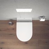 DURAVIT WC-Sitz Universal Duroplast weiß ohne Absenkautomatik mit Edelstahl-Scharnieren