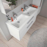 DURAVIT D-Code Spiegelschrank 1200 mm mit LED-Beleuchtung, 2 Türen, Front- und Innenspiegel