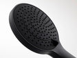 DURAVIT Handbrause MinusFlow 3-Jet D110 Soft Rain/Rain/Intense Rain, Schwarz M.