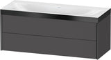 DURAVIT XViu c-bonded Waschtischunterbauset 1200 mm wandhängend mit 2 Schubkästen