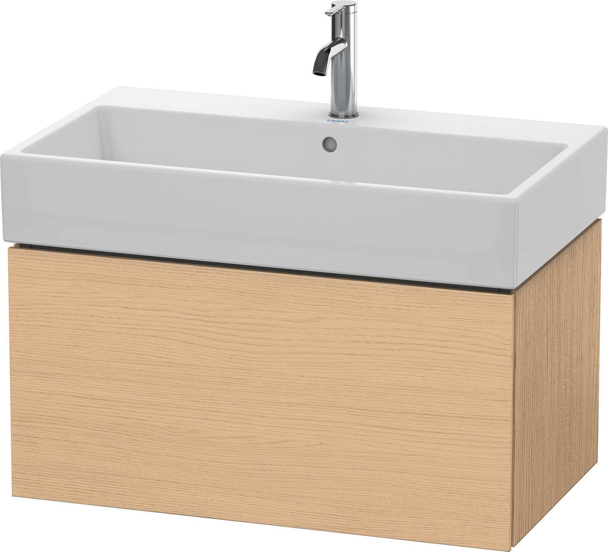 DURAVIT L-Cube Waschtischunterbau 784 mm, 1 Auszug, Weiß Matt, wandhängend, Tip-On