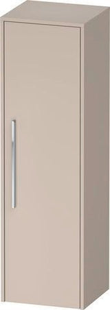 DURAVIT D-Code Halbhochschrank 400 mm, rechts, Basalt Matt, 1 Tür, Glasböden