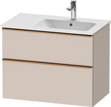 DURAVIT D-Neo Waschtischunterbau 810 mm Weiß Matt mit Bronze Griff und Soft-Close
