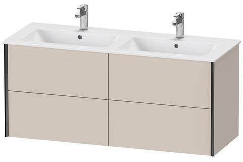Duravit Waschtischunterbau XVIU 1280 mm mit 4 Schubkästen in champagner-matt