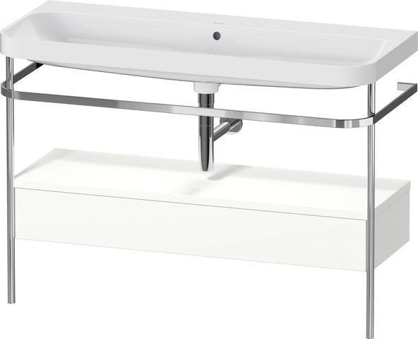 Duravit Waschtischset Happy D.2 Plus 1175x490mm Taupe Supermatt Ein Hahnloch