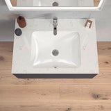Duravit L-Cube Konsolenwaschtischunterbau 820 mm betongrau matt, 1 Auszug, wandhängend