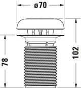 Duravit Geruchsverschluss Universal mit Key-Ring – Ersatzteil für Urinal 280830