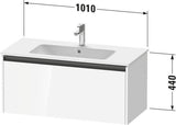 Duravit Ketho.2 Waschtischunterbau 1010 mm Eiche Terra Matt mit 1 Auszug und Soft-Close