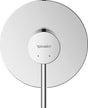 DURAVIT Circle Einhebelmischer Unterputz Set Chrom – Keramikmischsystem, 1 Griff, für Durchlauferhitzer