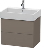flannel grey seidenmatt / Mitteldichte Faserplatte (MDF) / 2 Schubkästen