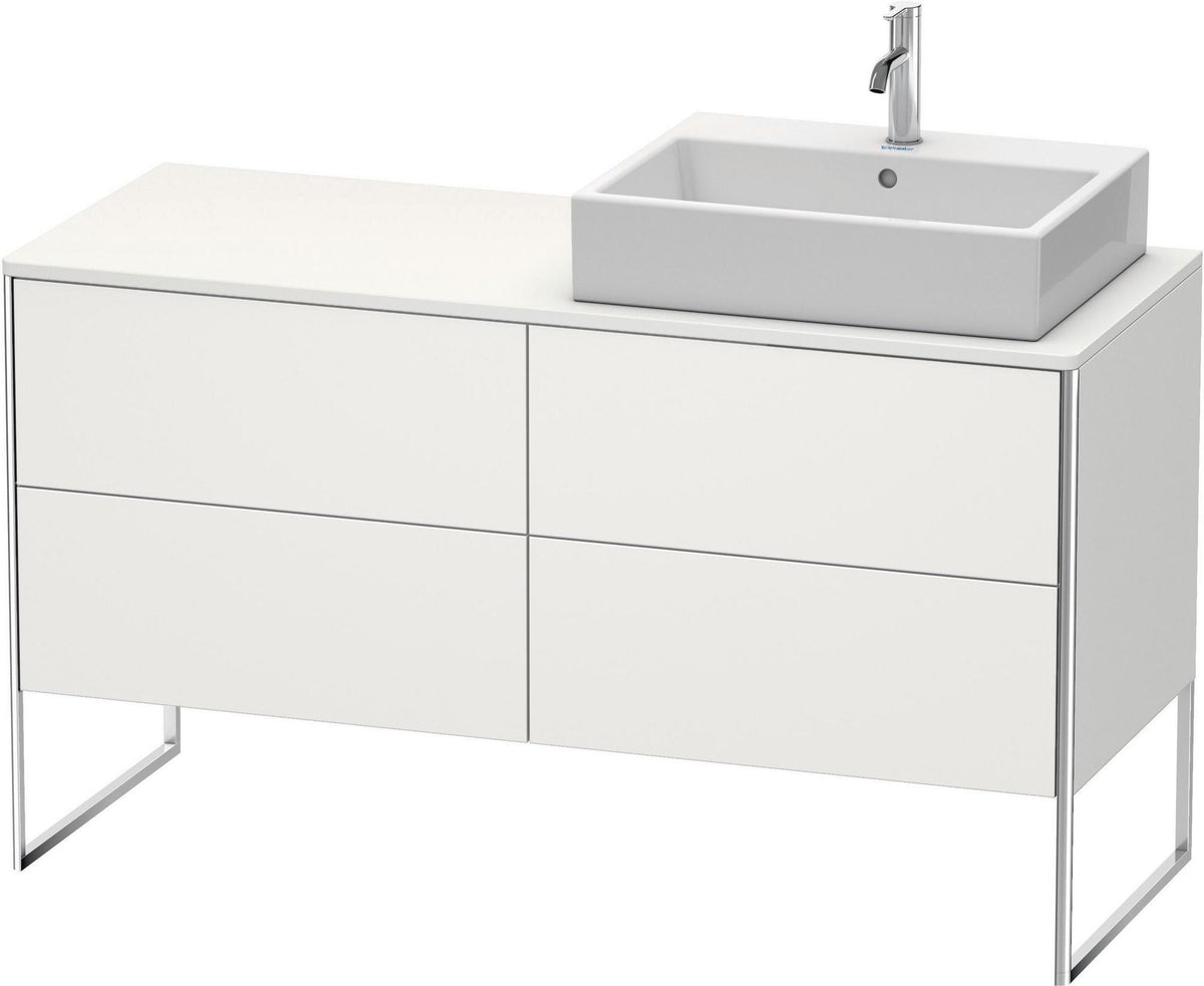 DURAVIT XSquare Waschtischunterbau betongrau matt 1400 mm mit 4 Auszügen