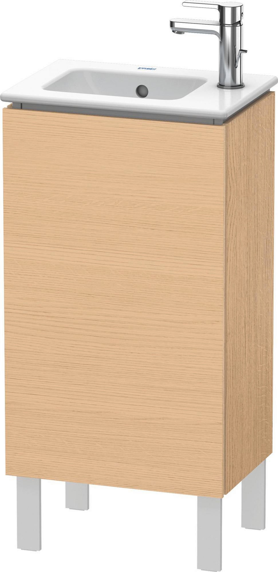 DURAVIT L-Cube Waschtischunterbau 294x420x704mm Eiche Natur, 1 Tür links, bodenstehend