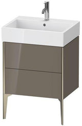 DURAVIT Waschtischunterbau XVIU 584 mm Nussbaum mitte matt für Vero Air – Badmöbel