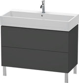 Duravit L-Cube Waschtischunterbau 984 mm Amerikanisch Nussbaum mit Tip-On-Technik