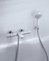 Duravit Brausehalterset Minus Flow in Chrom – Softrain, Rain & IntenseRain Strahlarten