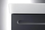Duravit No.1 Möbel-Set 1000x450mm mit Waschtisch, Unterbau, Spiegel und LED-Beleuchtung in Graphit Matt