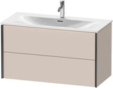 DURAVIT XViu Waschtischunterbau wandhängend 1010 mm, 2 Schubkästen, weiß matt – mit Tip-On-Technik