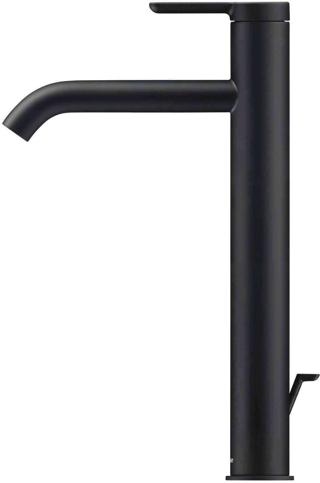 Duravit C.1 Einhebel-Waschtischmischer XL 166 mm mit Zugstange, Schwarz Matt