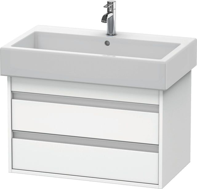 Duravit Ketho Waschtischunterbau wandhängend 750 mm, 2 Schubkästen, weiß matt