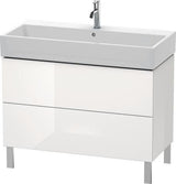 Duravit L-Cube Waschtischunterbau 984 mm taupe supermatt mit Tip-On-Technik für Vero Air