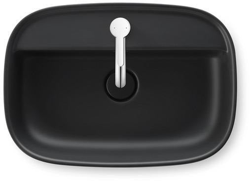 DURAVIT Zencha Aufsatzbecken 550 mm Weiß – mit Hahnlochbank, ohne Überlauf