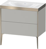 DURAVIT XViu c-bonded Waschtischset bodenstehend 800 mm mit 2 Auszügen und Push-Open