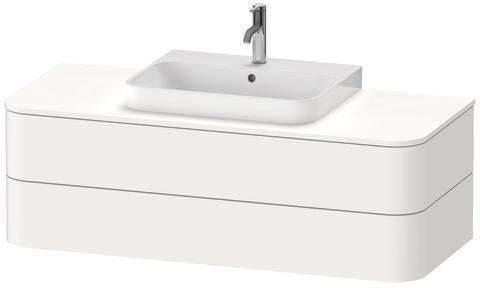 Duravit Waschtischunterbau Happy D.2 Plus 1300 mm taupe supermatt mit Tip-On-Technik