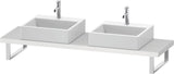DURAVIT DuraStyle Konsole variabel 2 Ausschnitte 45x480 mm Weiß Matt – Wandhängend