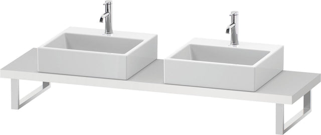 DURAVIT DuraStyle Konsole variabel 2 Ausschnitte 45x480 mm Weiß Matt – Wandhängend