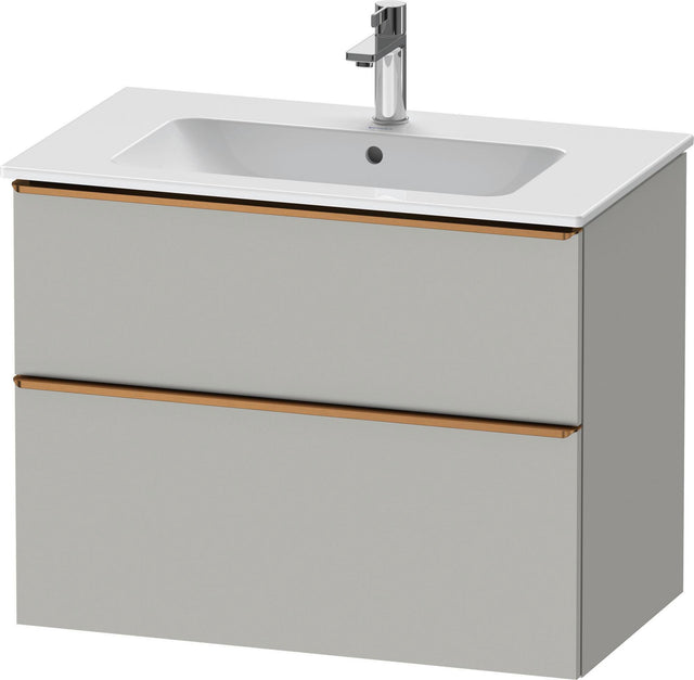 Duravit D-Neo Waschtischunterbau 810 mm betongrau matt mit Soft-Close-Auszug