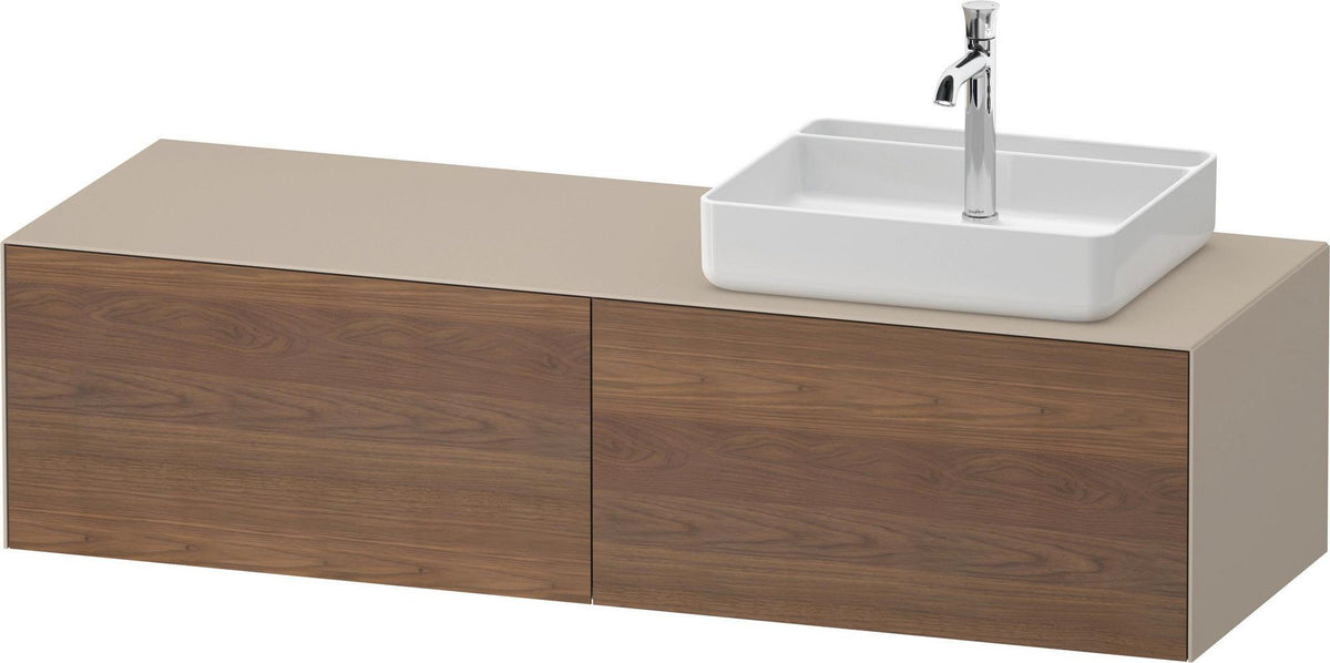 DURAVIT White Tulip Konsolen-Waschtischunterbau 1600 mm, 2 Auszüge, Weiß Seidenmatt, von Philippe Starck
