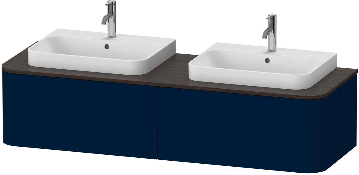 Duravit Happy D.2+ Konsolenwaschtischunterbau 1600 mm taupe supermatt mit Tip-On Technik
