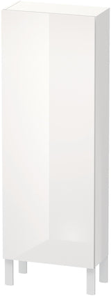 Duravit L-Cube Halbhochschrank 500 mm, 1 Tür links, betongrau matt, wandhängend, Soft-Close