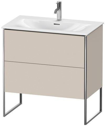 Duravit Waschtischunterbau XSquare 810x840x478mm mit 2 Auszügen, s-matt und Ahorn-Esche