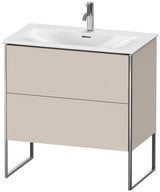 Duravit Waschtischunterbau XSquare 810x840x478mm mit 2 Auszügen, s-matt und Ahorn-Esche