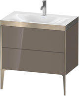 DURAVIT XViu c-bonded Waschtischset bodenstehend 800 mm mit 2 Auszügen und Push-Open