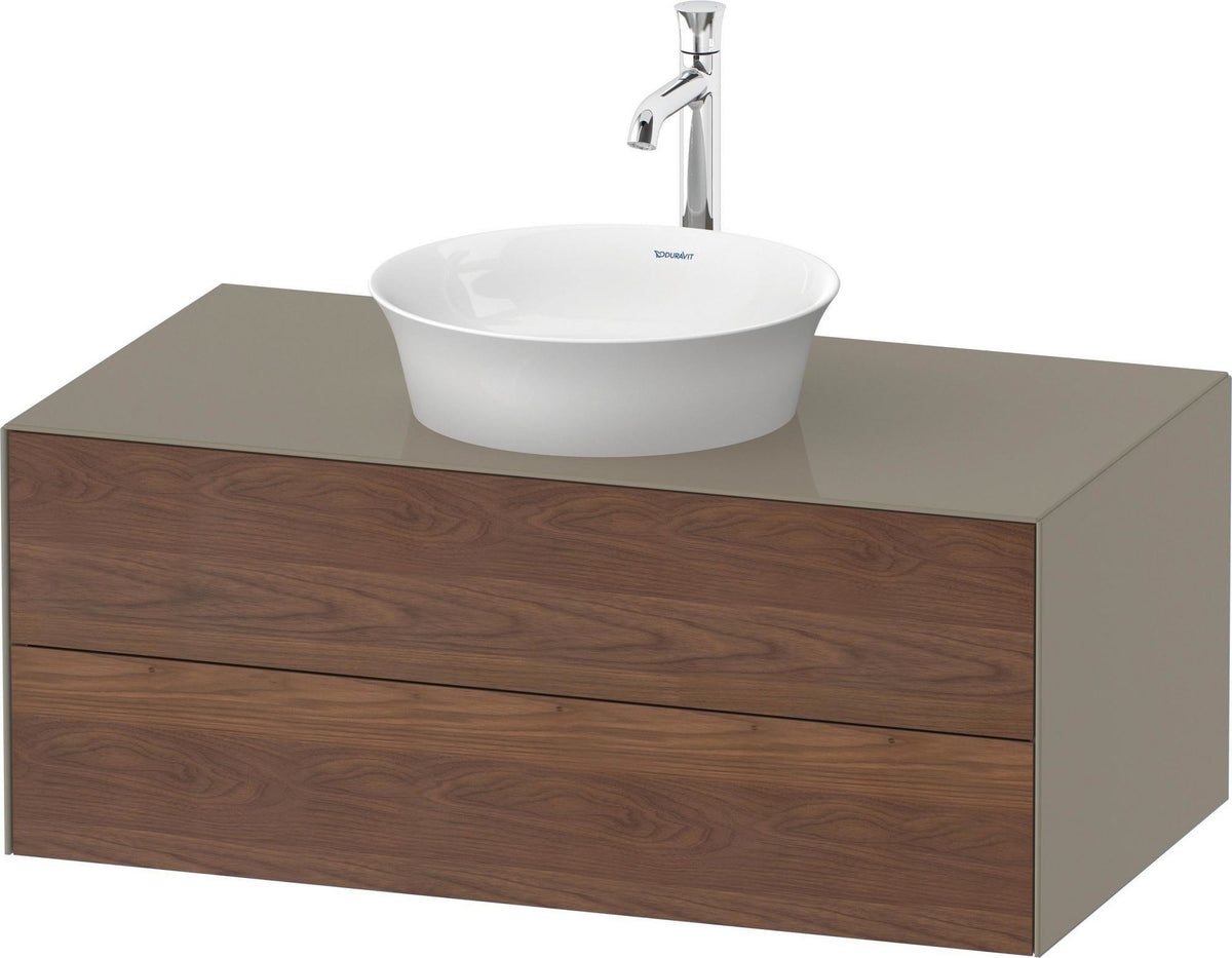 DURAVIT White Tulip Waschtischunterbau wandhängend 1000 mm, 2 Schubkästen, Weiß Seidenmatt