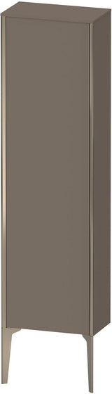 DURAVIT XViu Halbhochschrank 1330 mm, flannel grey seidenmatt, wandhängend, mit Tip-on Technik
