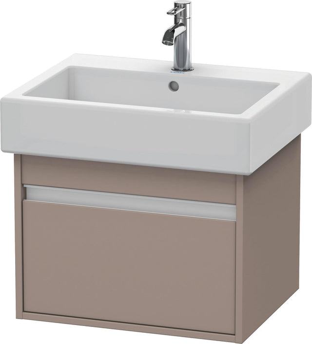 DURAVIT Ketho Waschtischunterbau 550 mm wandhängend, 1 Auszug, basalt matt – für Vero 045460