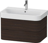 DURAVIT Happy D.2 Waschtischunterbau 775 mm, 2 Schubkästen, Tip-On, Taupe supermatt