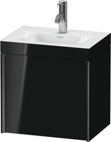 DURAVIT XViu Waschtischunterbau 450 mm wandhängend schwarz mit c-bonded Set