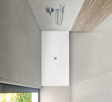 DURAVIT Sustano Duschwanne 1700x900x30 mm Mineralguss Cream Matt – Rechteckig, Bodenbündig