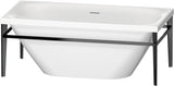 DURAVIT XViu Badewanne 1600x800mm freistehend mit Metallgestell Champagner Matt