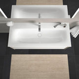 DURAVIT Viu Möbelwaschtisch 1230 mm, Weiß, mit Überlauf & WonderGliss – für Wandmontage